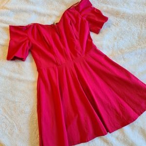 GUESS Red Short Off the shoulder Dress